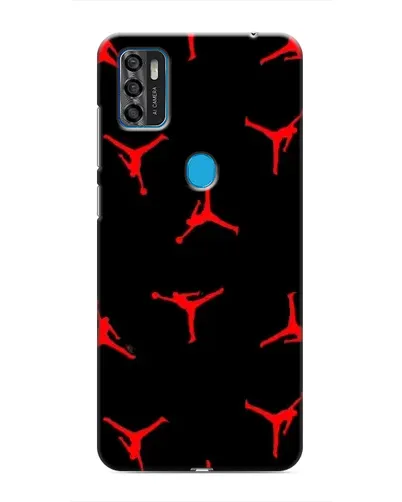 Чехол для ZTE Blade A7s 2020 с картинкой «Jordan Red Pattern»