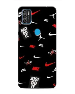 Чехол для ZTE Blade A7s 2020 с картинкой «Nike Mix Pattern»