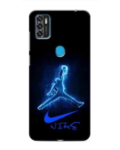 Чехол для ZTE Blade A7s 2020 с картинкой «Jordan Neon Blue»