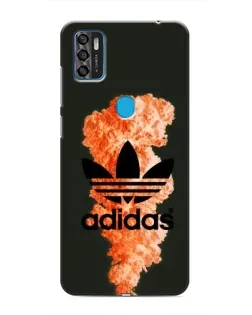 Чохол для ZTE Blade A7s 2020 з картинкою «Помаранчевий дим Adidas»