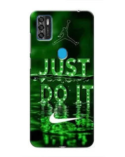 Чехол для ZTE Blade A7s 2020 с картинкой «Зеленый неоновый Nike»