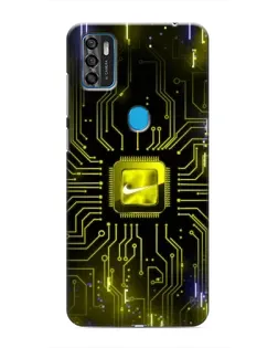 Чехол для ZTE Blade A7s 2020 с картинкой «Nike — золотая искра»