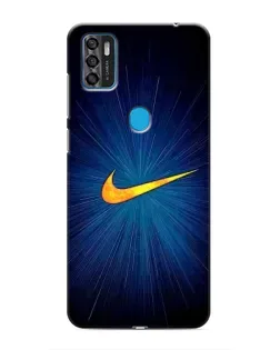 Чехол для ZTE Blade A7s 2020 с картинкой «Синий пульс Nike»