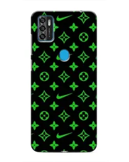 Чехол для ZTE Blade A7s 2020 с картинкой «Неоновый принт LV»