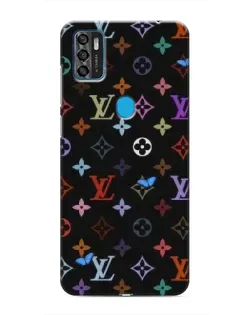 Чехол для ZTE Blade A7s 2020 с картинкой «Цветная монограмма LV»