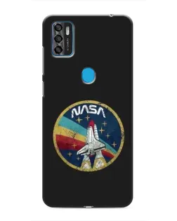 Чехол для ZTE Blade A7s 2020 с картинкой «NASA — эмблема миссии»