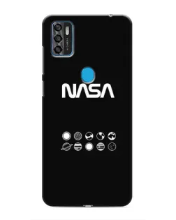 Чехол для ZTE Blade A7s 2020 с картинкой «NASA — технический принт»