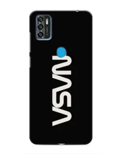 Чехол для ZTE Blade A7s 2020 с картинкой «NASA — вертикальный логотип»