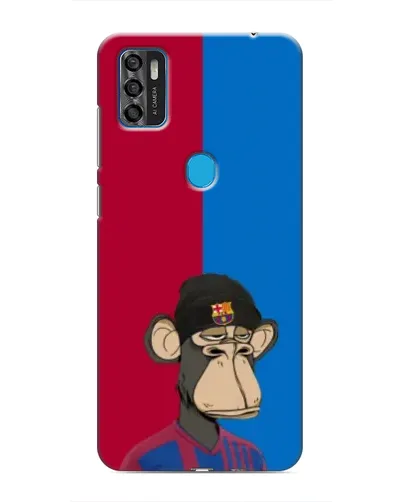 Чехол для ZTE Blade A7s 2020 с картинкой «Bored Ape — фанат Барсы»