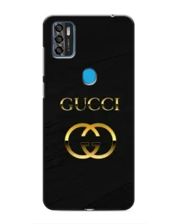 Чехол для ZTE Blade A7s 2020 с картинкой «Золотой логотип Gucci»