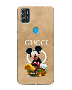 Чехол для ZTE Blade A7s 2020 с картинкой «Микки Маус Gucci — крафт»