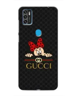 Чехол для ZTE Blade A7s 2020 с картинкой «Минни Маус Gucci — черный»