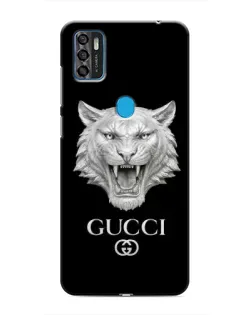 Чехол для ZTE Blade A7s 2020 с картинкой «Gucci — серебряный лев»