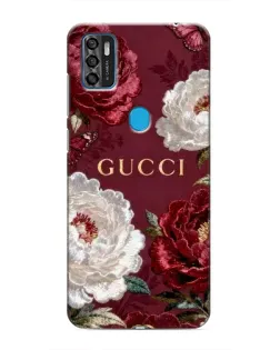 Чехол для ZTE Blade A7s 2020 с картинкой «Gucci — бордовые розы»