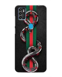 Чехол для ZTE Blade A7s 2020 с картинкой «Gucci — змея на полосе»