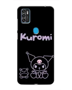 Чохол для ZTE Blade A7s 2020 з картинкою «Kuromi — чорний мінімалізм»
