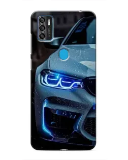 Чехол для ZTE Blade A7s 2020 с картинкой «Взгляд BMW с синими фарами»