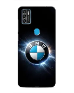 Чехол для ZTE Blade A7s 2020 с картинкой «BMW — неоновое сияние»
