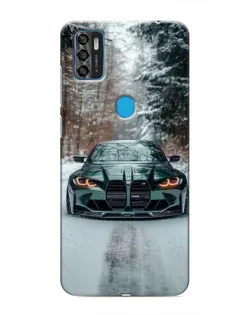 Чехол для ZTE Blade A7s 2020 с картинкой «BMW в зимнем лесу»