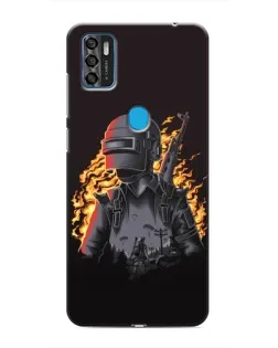 Чохол для ZTE Blade A7s 2020 з картинкою «PUBG — вогняний силует»