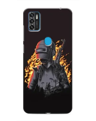 Чохол для ZTE Blade A7s 2020 з картинкою «PUBG — вогняний силует»