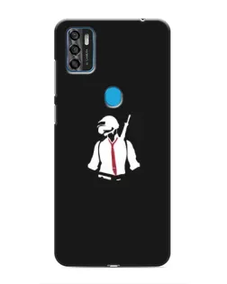 Чохол для ZTE Blade A7s 2020 з картинкою «PUBG — силует воїна»