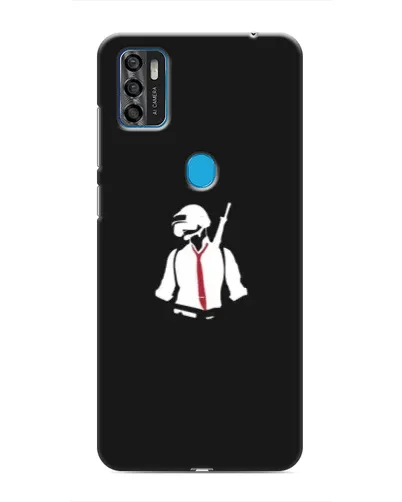 Чохол для ZTE Blade A7s 2020 з картинкою «PUBG — силует воїна»
