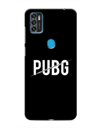 Чохол для ZTE Blade A7s 2020 з картинкою «PUBG — білий логотип»