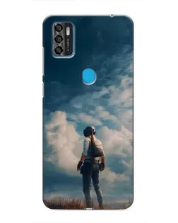 Чохол для ZTE Blade A7s 2020 з картинкою «Герой PUBG на скелі»