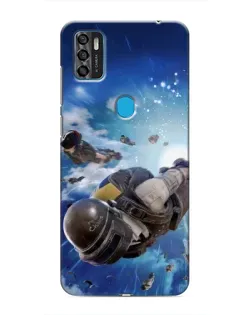 Чохол для ZTE Blade A7s 2020 з картинкою «Десант PUBG — стрибок»