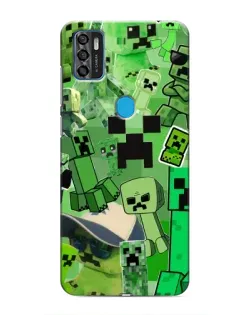 Чохол для ZTE Blade A7s 2020 з картинкою «Кріпери Minecraft»