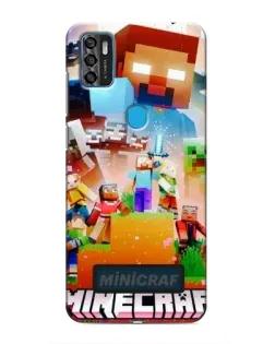 Чохол для ZTE Blade A7s 2020 з картинкою «Minecraft герої гри»