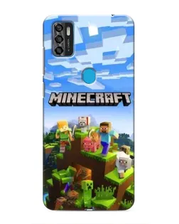 Чохол для ZTE Blade A7s 2020 з картинкою «Minecraft класичний світ»