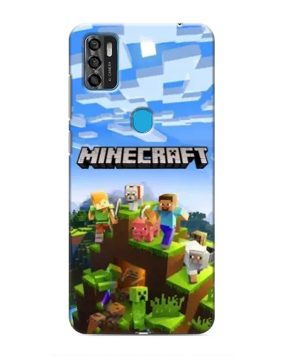 Чохол для ZTE Blade A7s 2020 з картинкою «Minecraft класичний світ»