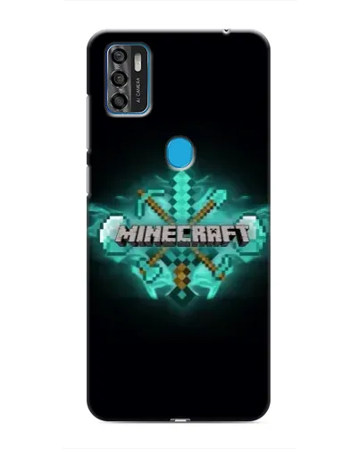 Чохол для ZTE Blade A7s 2020 з картинкою «Minecraft Diamond лого»