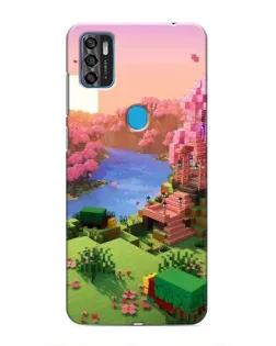 Чохол для ZTE Blade A7s 2020 з картинкою «Рожеве дерево Minecraft»