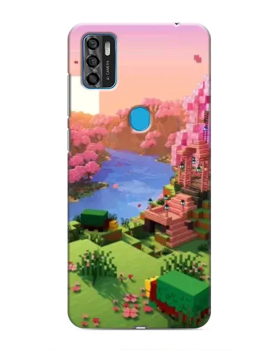 Чохол для ZTE Blade A7s 2020 з картинкою «Рожеве дерево Minecraft»