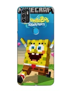 Чехол для ZTE Blade A7s 2020 с картинкой «Губка Боб Minecraft» Чехол для ZTE Blade A7s 2020 с картинкой «Губка Боб Minecraft»