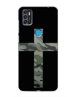 Чехол для ZTE Blade A7s 2020 с картинкой «Милитари Крест»