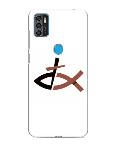Чехол для ZTE Blade A7s 2020 с картинкой «Рыба и крест» Чехол для ZTE Blade A7s 2020 с картинкой «Рыба и крест»