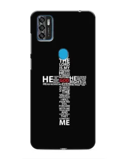 Чехол для ZTE Blade A7s 2020 с картинкой «Текстовый крест»