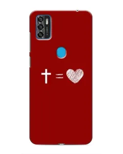 Чехол для ZTE Blade A7s 2020 с картинкой «Уравнение любви»