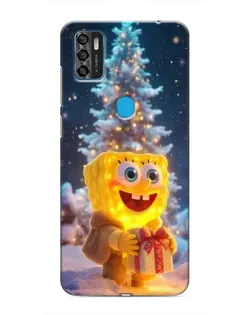 Чохол для ZTE Blade A7s 2020 з картинкою «Різдвяний Спанч Боб»