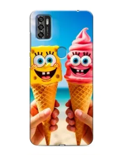 Чохол для ZTE Blade A7s 2020 з картинкою «Спанч Боб морозиво»
