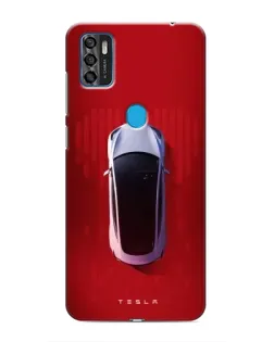 Чехол для ZTE Blade A7s 2020 с картинкой «Tesla Top View»
