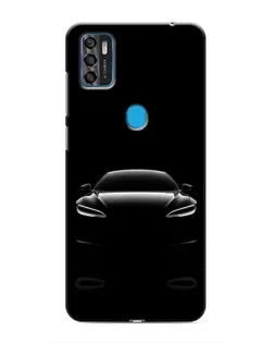 Чехол для ZTE Blade A7s 2020 с картинкой «Силуэт Tesla Night»