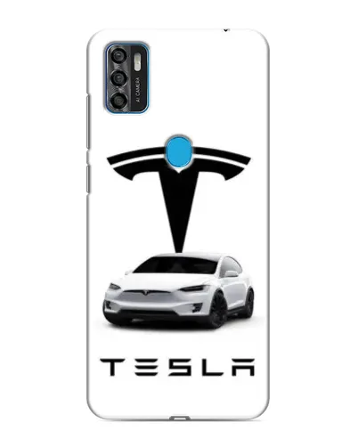 Чехол для ZTE Blade A7s 2020 с картинкой «Tesla White Style»
