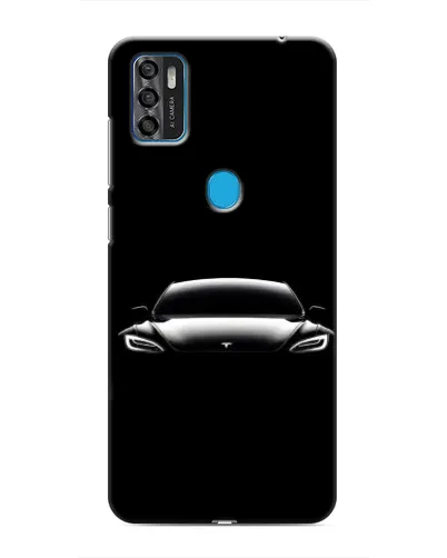 Чехол для ZTE Blade A7s 2020 с картинкой «Фары Tesla Night»