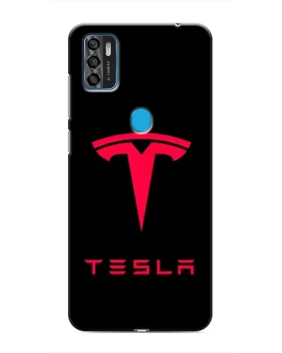 Чехол для ZTE Blade A7s 2020 с картинкой «Tesla Red Logo»