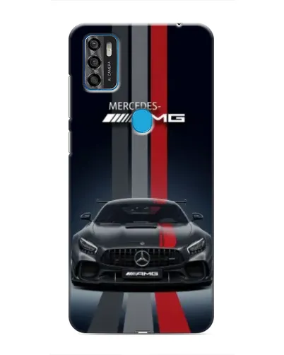 Чехол для ZTE Blade A7s 2020 с картинкой «Mercedes — белый карбон»